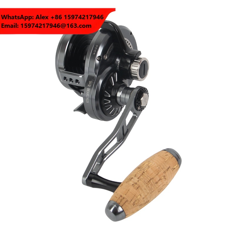 Reel Drag Knob - มือหมุนรอกตกปลาโลหะสำหรับตกปลาทะเล อุปกรณ์ตกปลา 9+2BB อัตราทดเกียร์ 6.3:1 แรงดึงสูงสุด