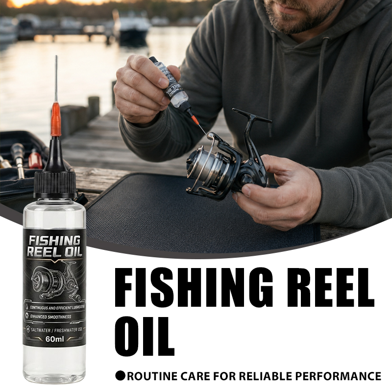 Spinning Reel - น้ำมันหล่อลื่นสำหรับรอกตกปลา สูตรบำรุงรักษาสำหรับรอกตกปลาในน้ำเค็มและน้ำจืด ทั้งแบบสปินนิ่งและแบบเบทคาสติ้ง ขนาด 60 มล.