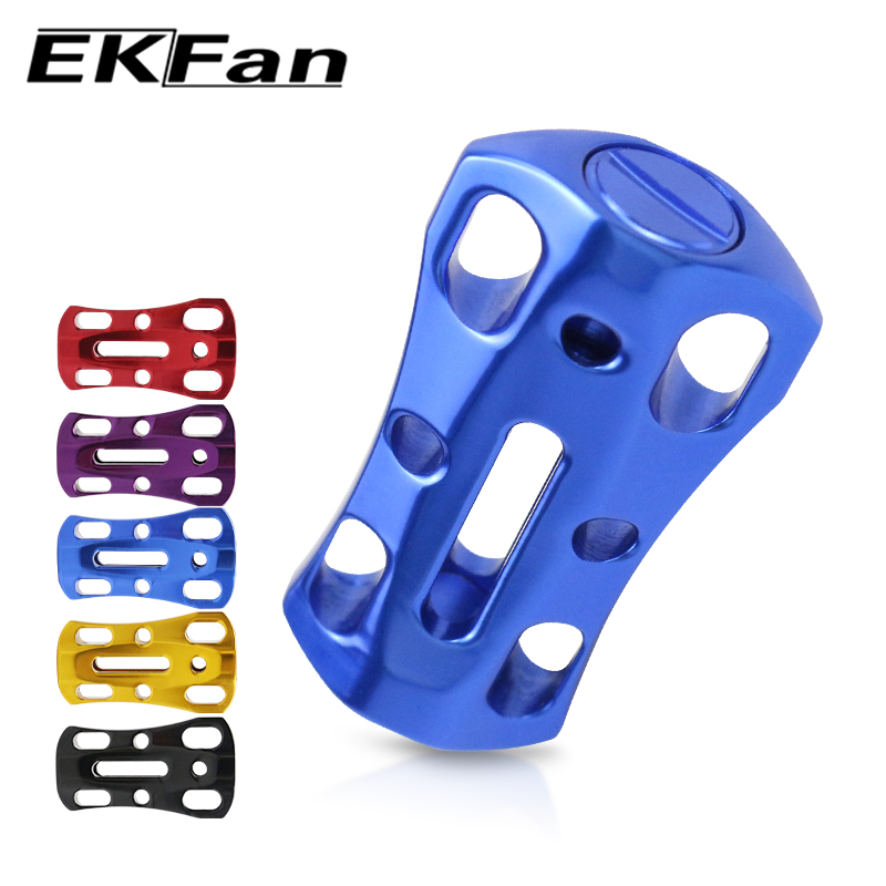 Spincast Reel - EKFan 1 ชิ้น ลูกบิดรอกตกปลาแบบแบน ทำจากอะลูมิเนียมอัลลอยด์แบบโปร่ง สำหรับรอกตกปลาแบบ