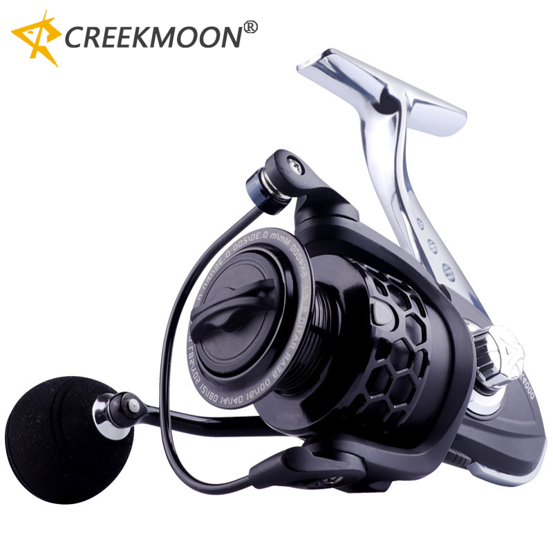 Trolling Reel - รอกตกปลาโลหะสำหรับการตกปลาระยะไกล ไม่มีช่องว่าง 5.2:1 ตัวสปูลทำจากสแตนเลส ด้ามจับ แรงดึงสูงสุด