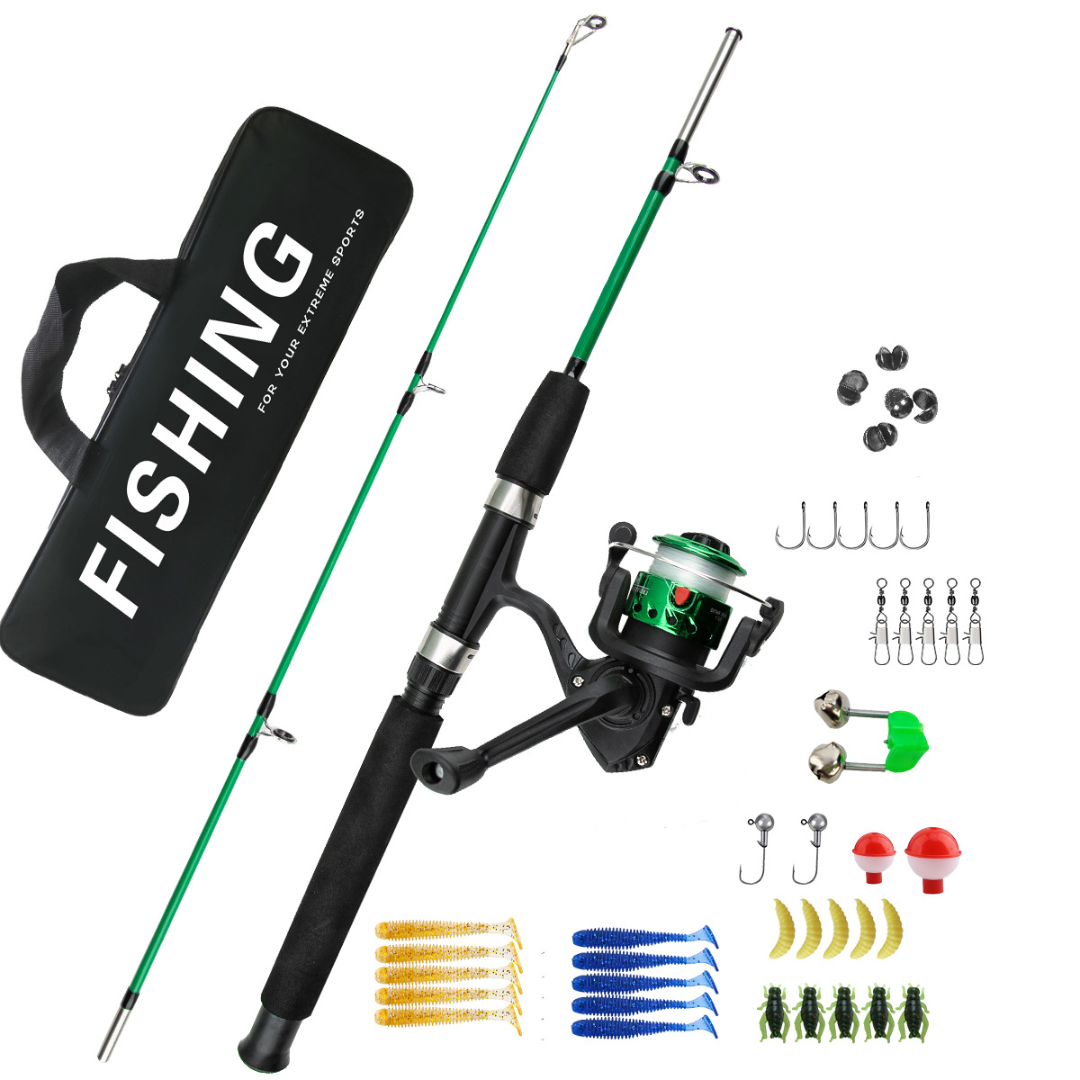 ชุดคันเบ็ดตกปลาน้ำแข็ง 2 ท่อน  - Ice Fishing Reel บทวิจารณ์และราคา