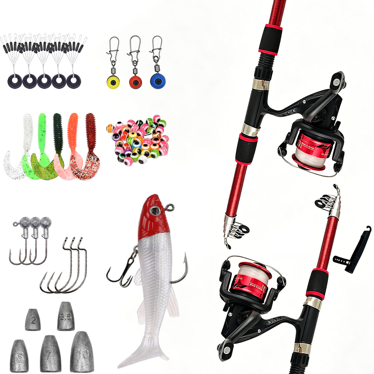 ชุดคันเบ็ดและรอกตกปลาแบบหมุน 1 - Conventional Reel บทวิจารณ์และราคา